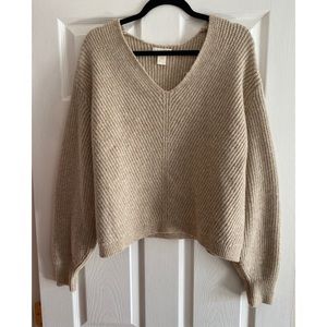 H&M Tan Long Sleeve Sweater